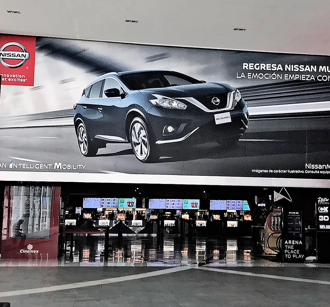 Publicidad en centros comerciales